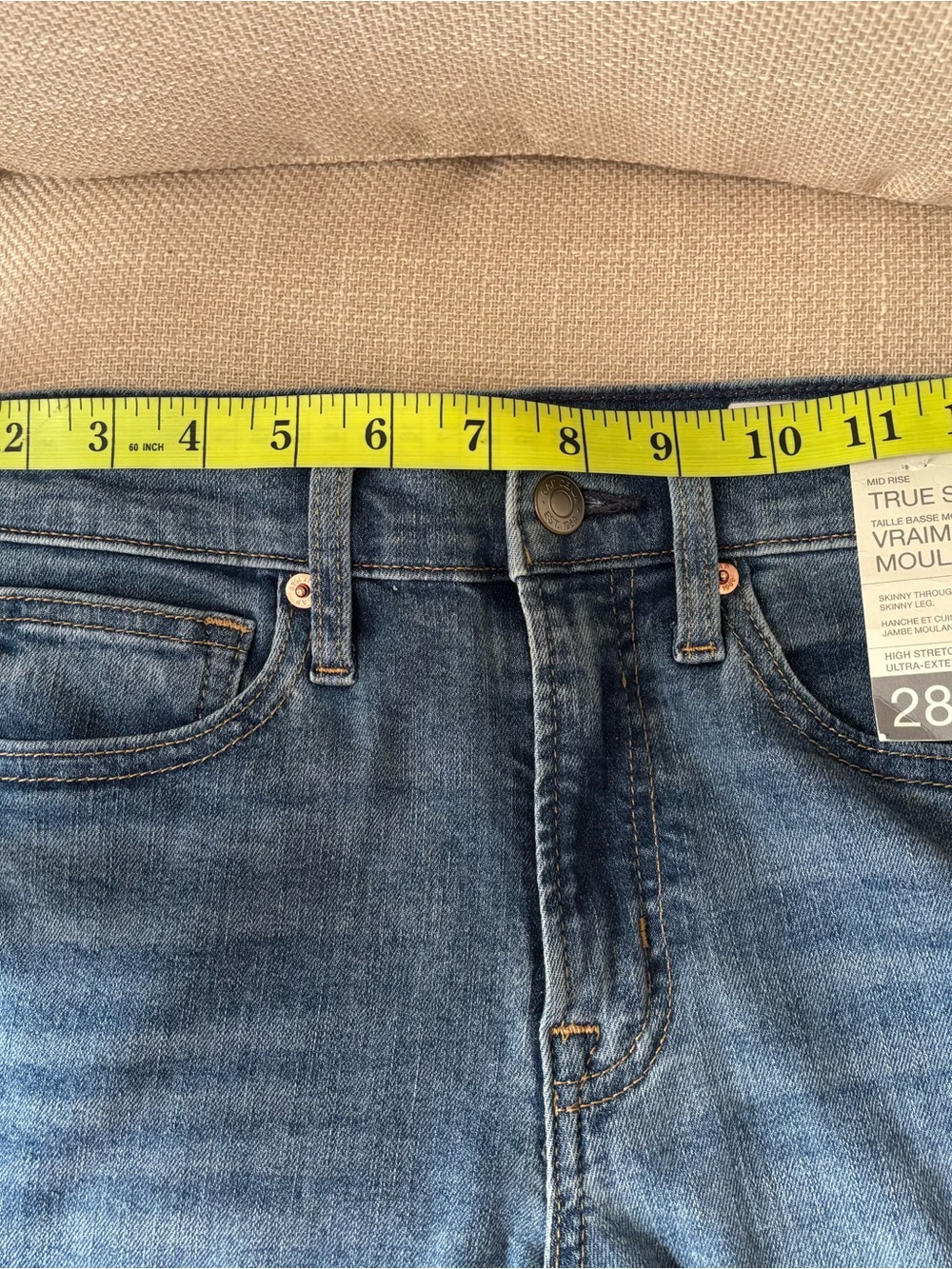 GAP Women's Medium Blue Straight-Leg Jeans - Picture 6 of 6